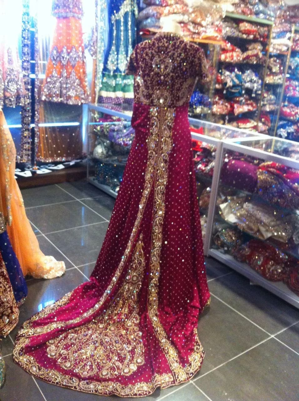 2 piece gown heavy embroidered work — image 1