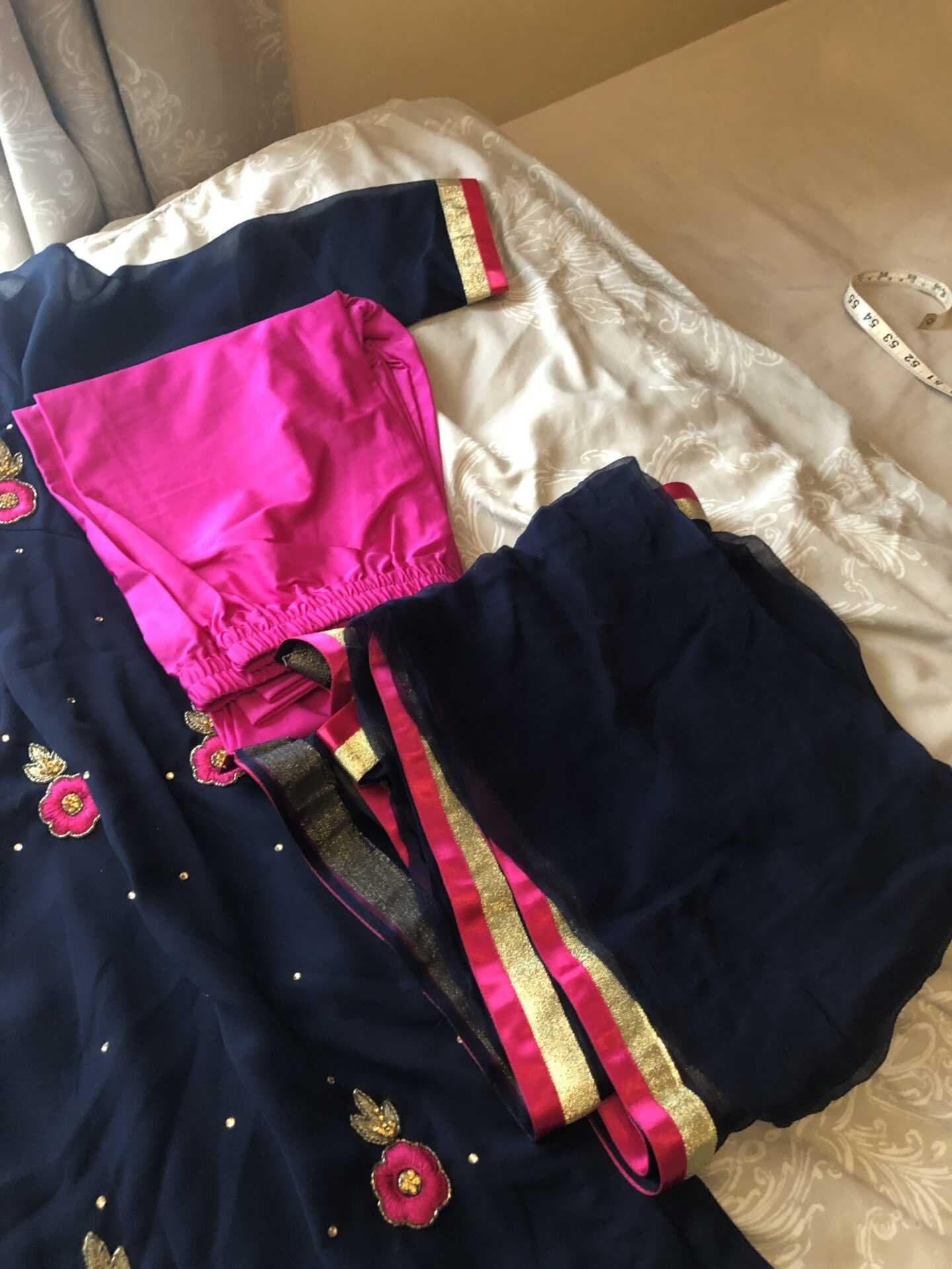 Dark Purple Suit with Pyjama/Chunni — image 1