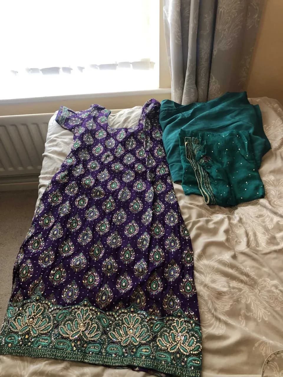 Purple and Green Suit - Embroided — image 1