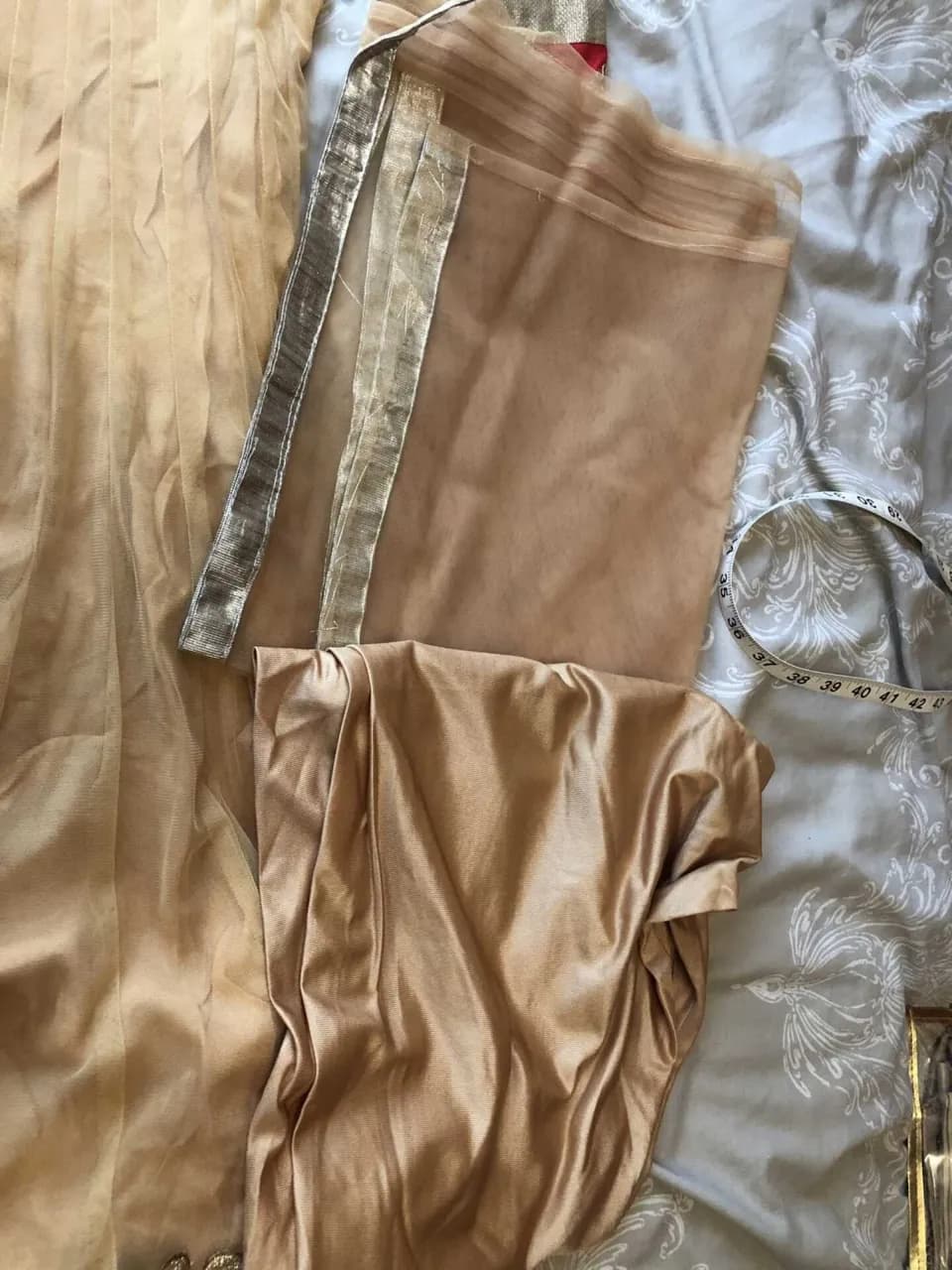 Gold and Red Long Frock — image 1