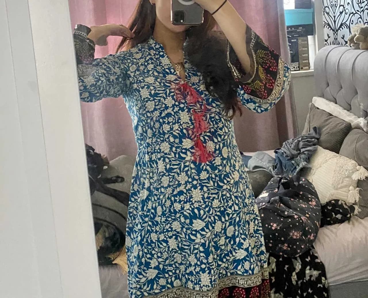 Khaadi Kurti / Kurta Oversized Multi coloured — image 1