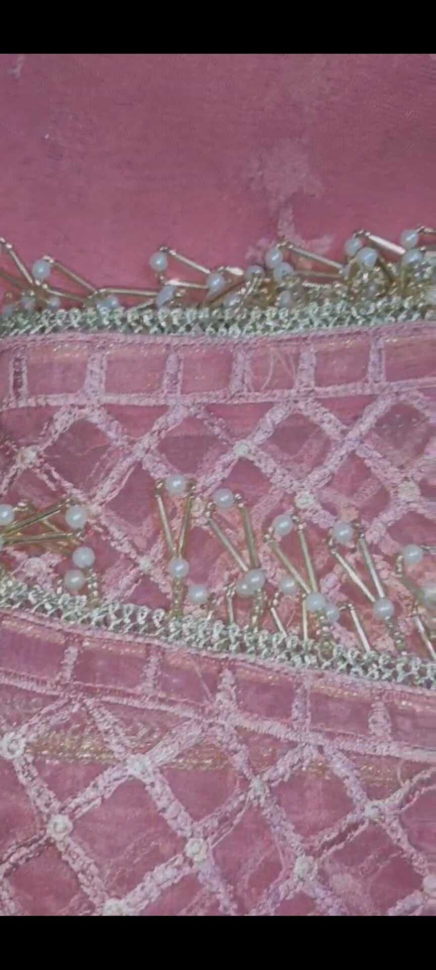 3pc Flower sequenced work fancy suit eid — image 1