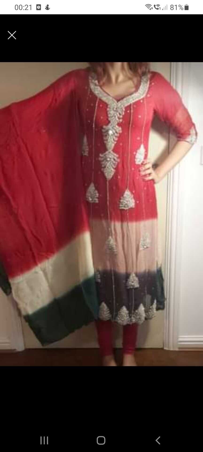 Red Pakistani Dress — image 1