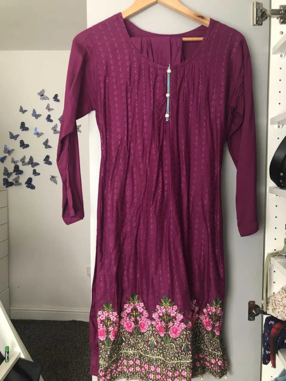 purple salwar kamees — image 1