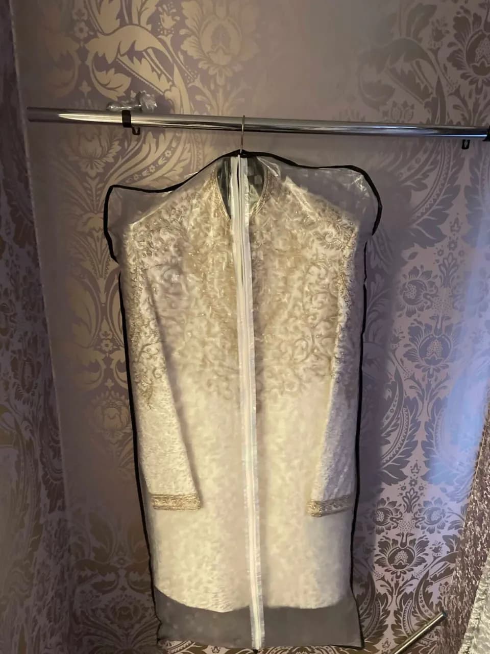 Mens ivory sharwani — image 1