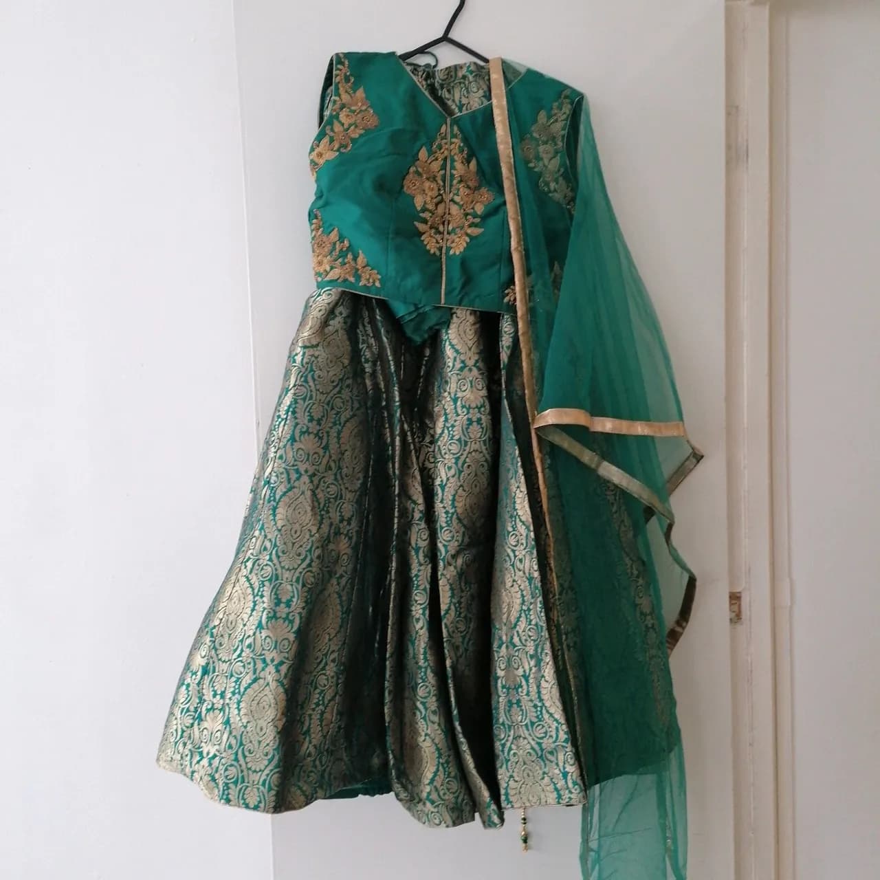Brand new never worn Mehndi Lengha — image 1