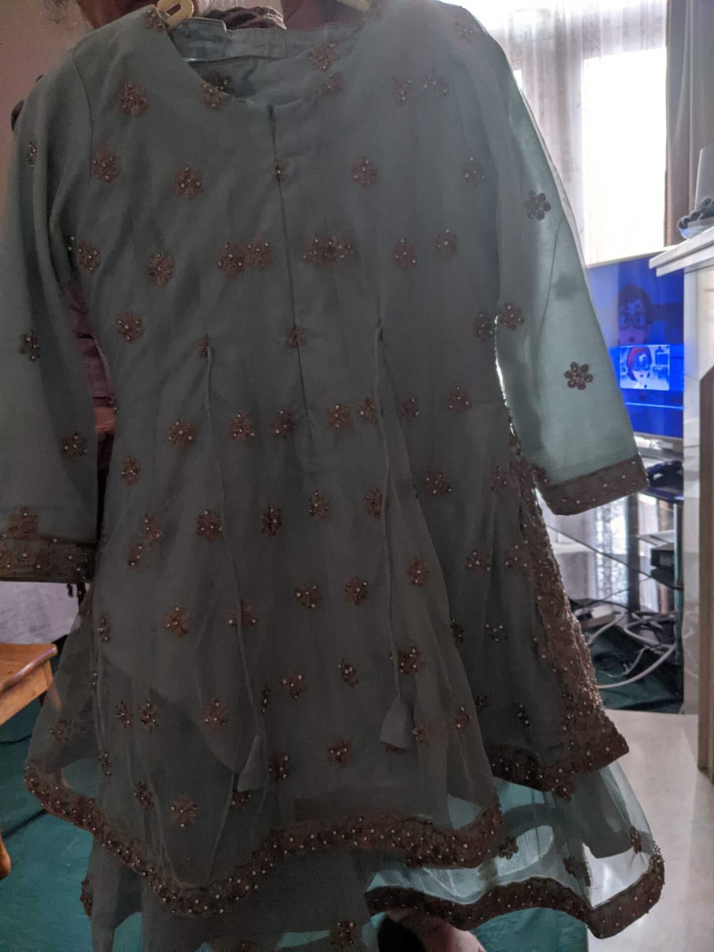 Girls peplum dress lengha — image 1