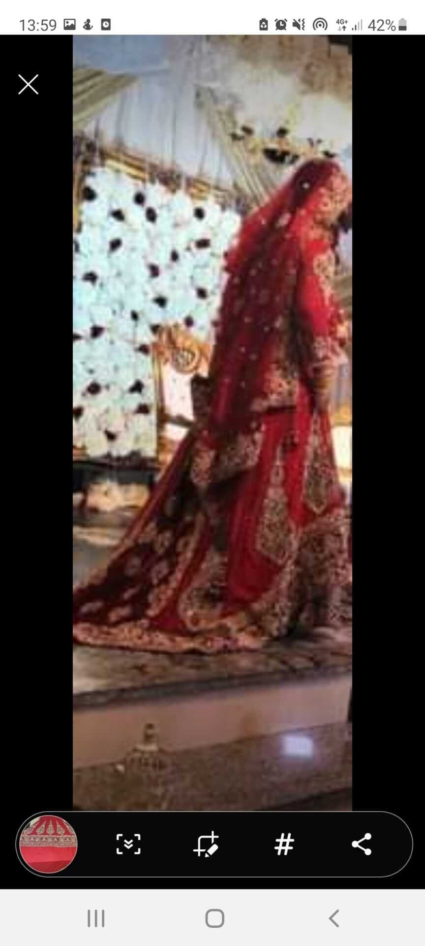 Stunning red lehnga — image 1