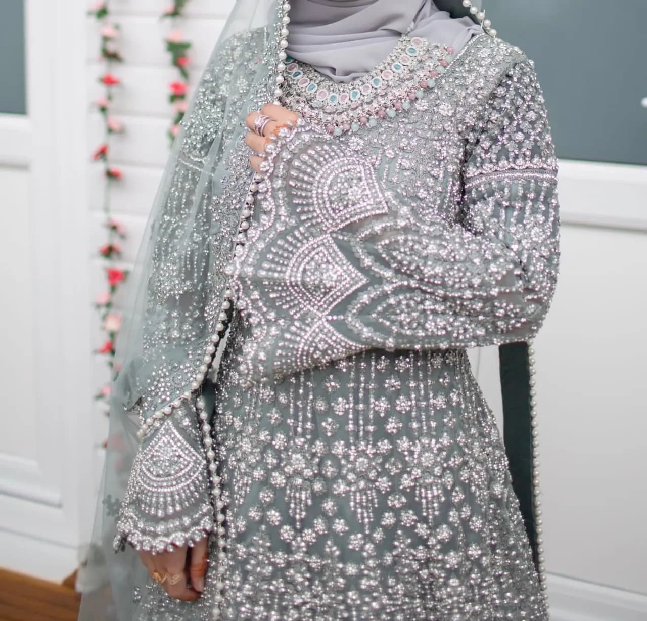 Grey bridal Walima dress — image 1