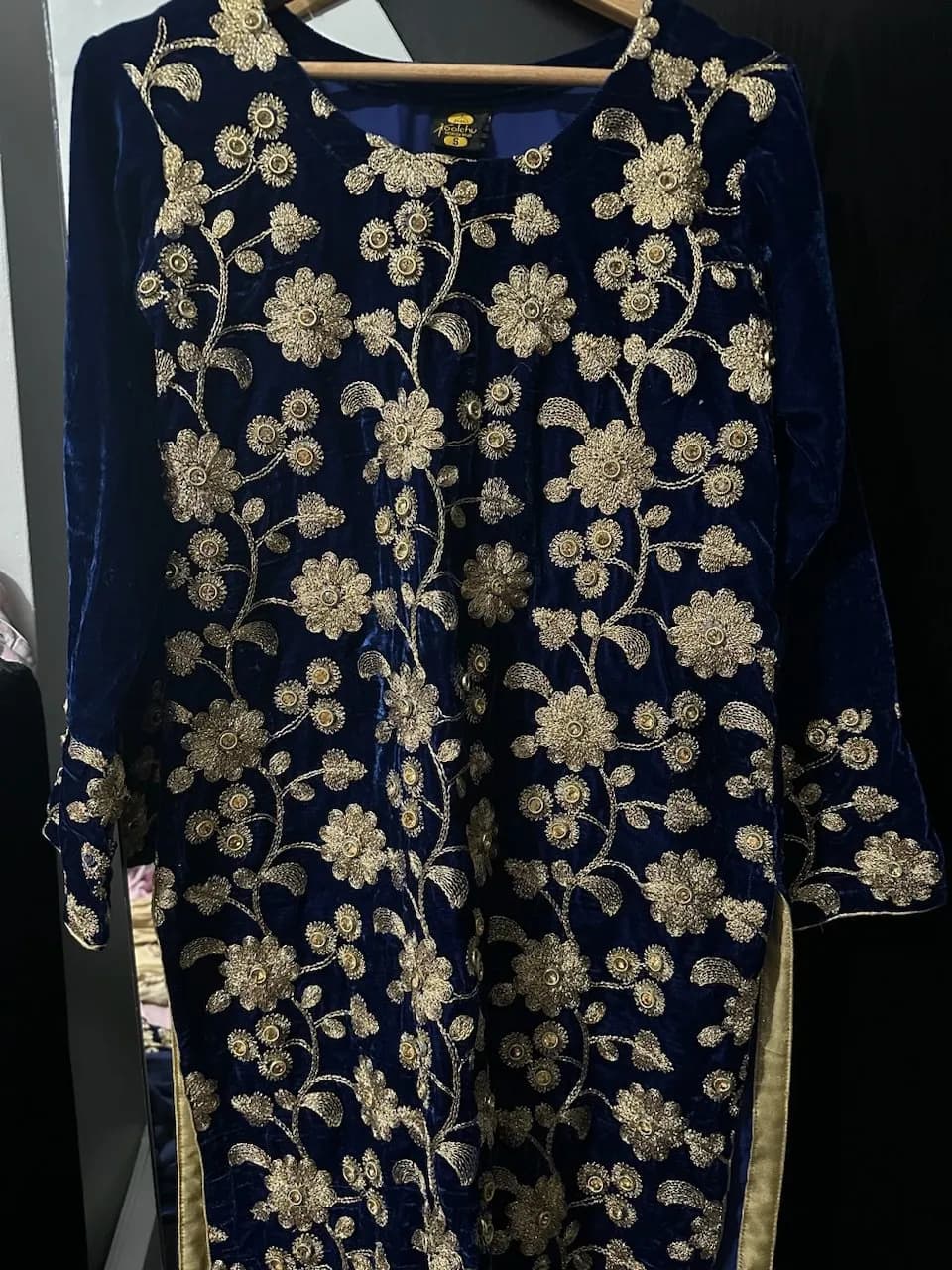 Dark blue party dress — image 1