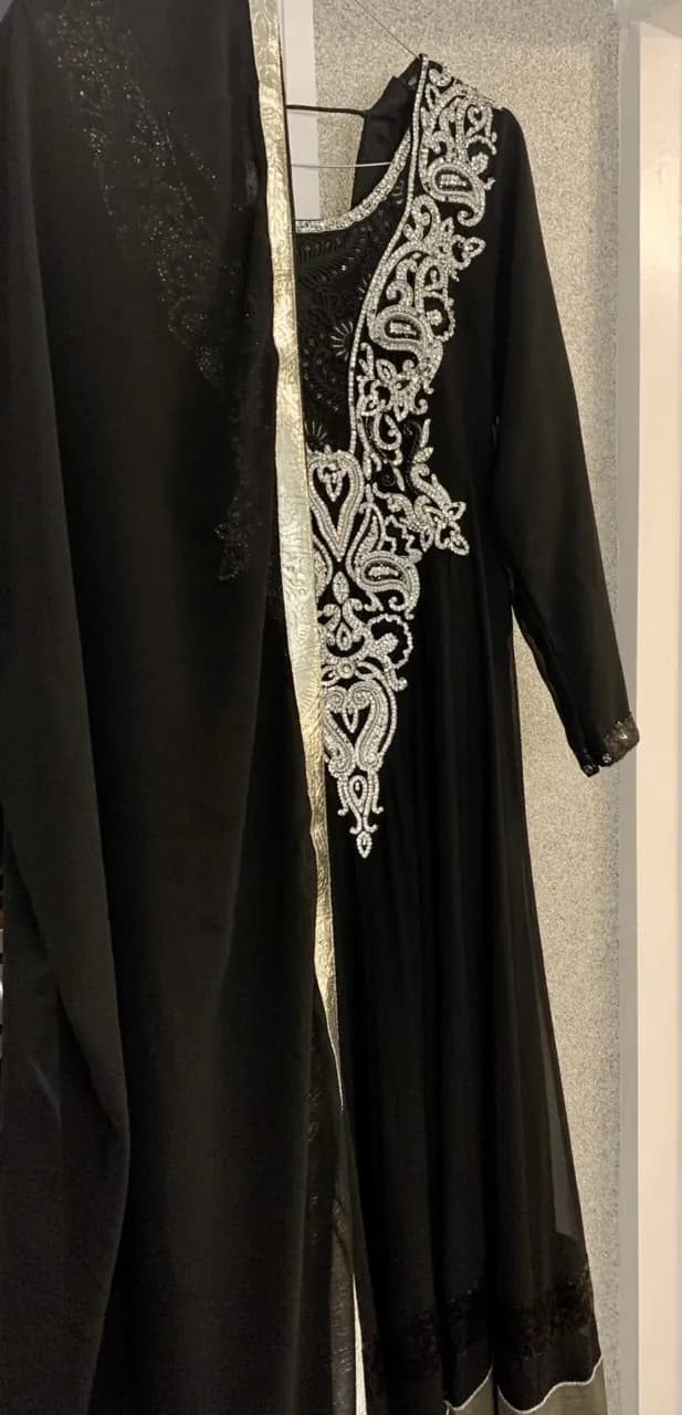 Black and silver ladies outfit