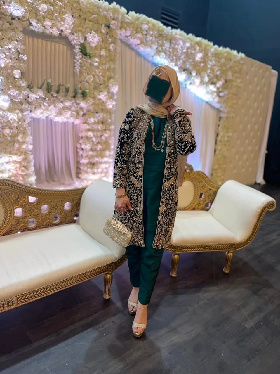 Pakistan green jacket style outfit — image 1