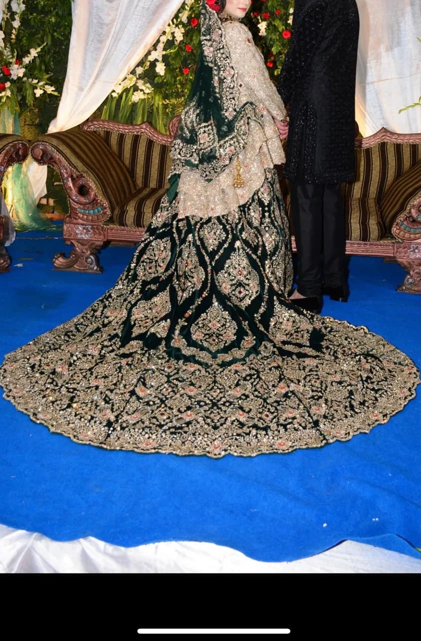 3 piece lengha with tail — image 1