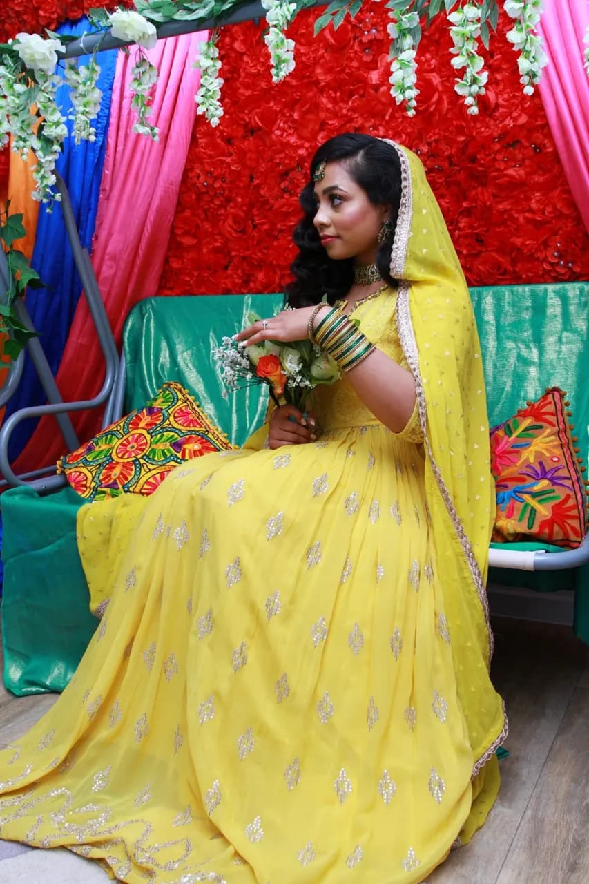 Yellow Mendhi Dress — image 1