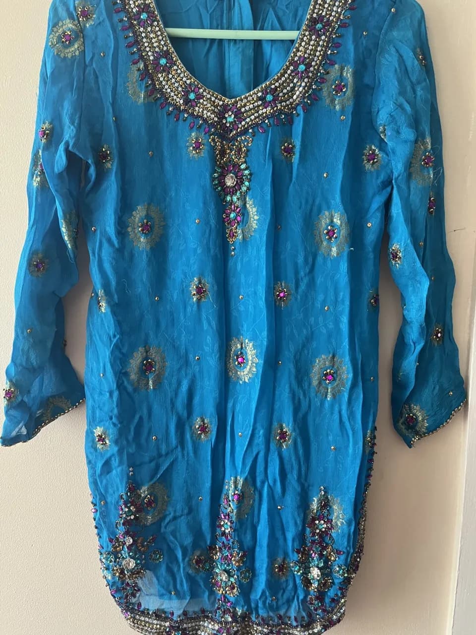 Blue and purple dress — image 1