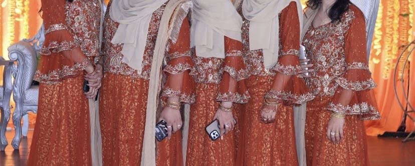 brunt orange mehndi suit — image 1