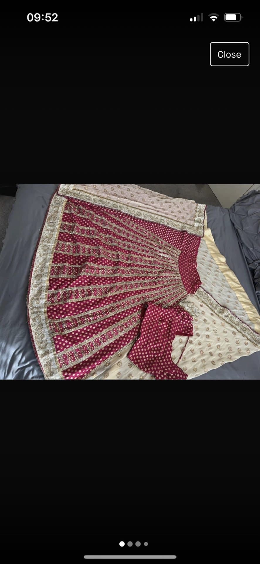 pink lengha saree — image 1