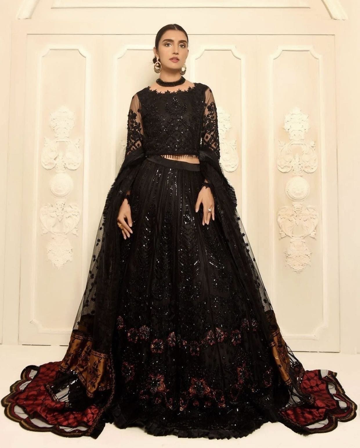 Black Irtiqa Ali Maxi outfit — image 1