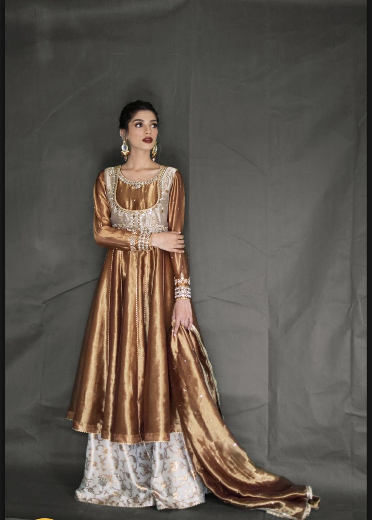 Marigold/Mustard Amna Ismail outfit — image 1