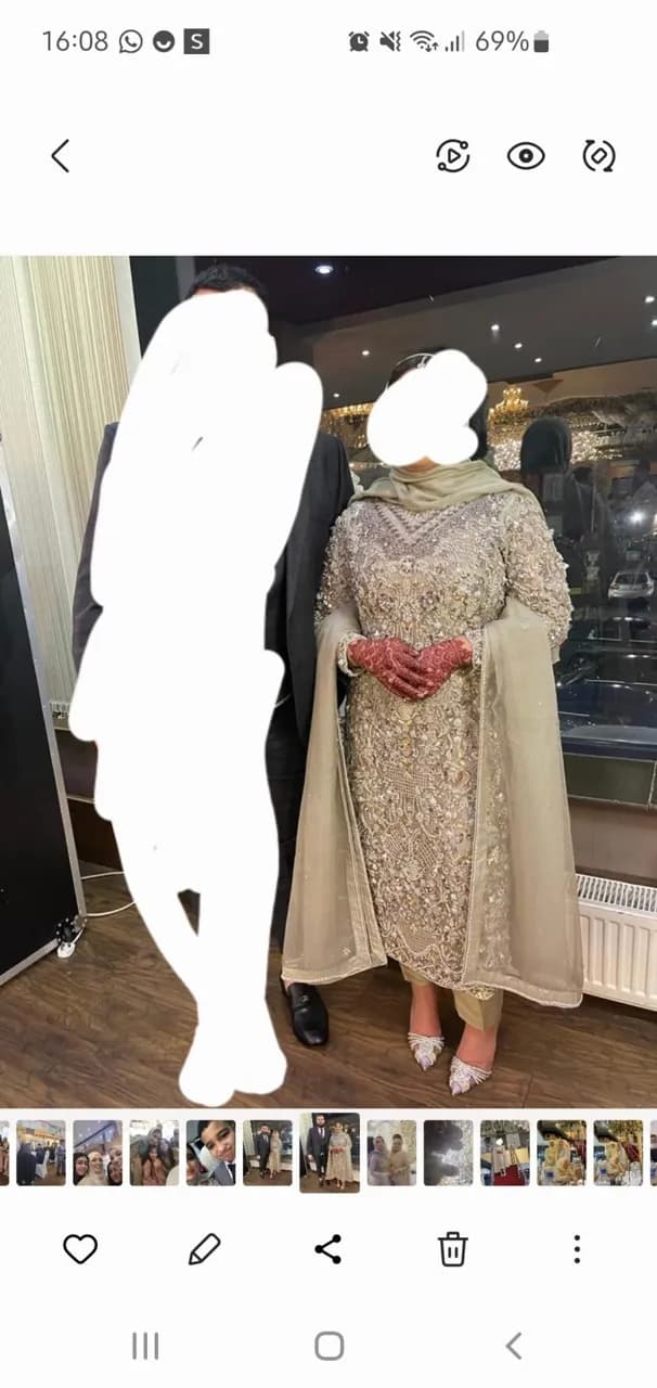 heavy bridesmaid outfit — image 1