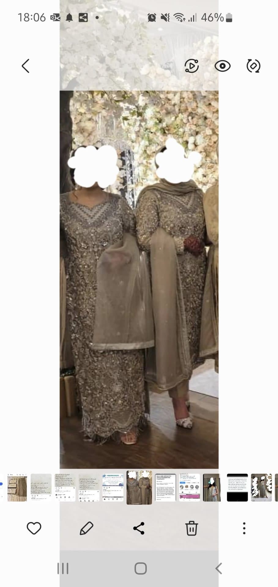 heavy bridesmaid outfit — image 1