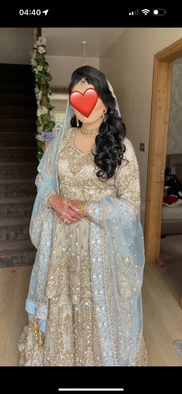 Asian Wedding Bridal Heavy Lengha and Dupatta — image 1