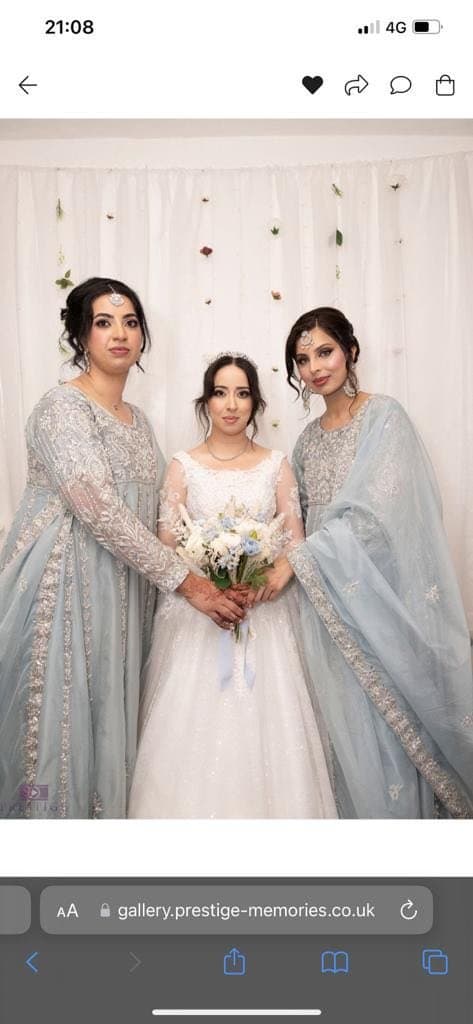 Bridesmaid Baby Blue Dress — image 1