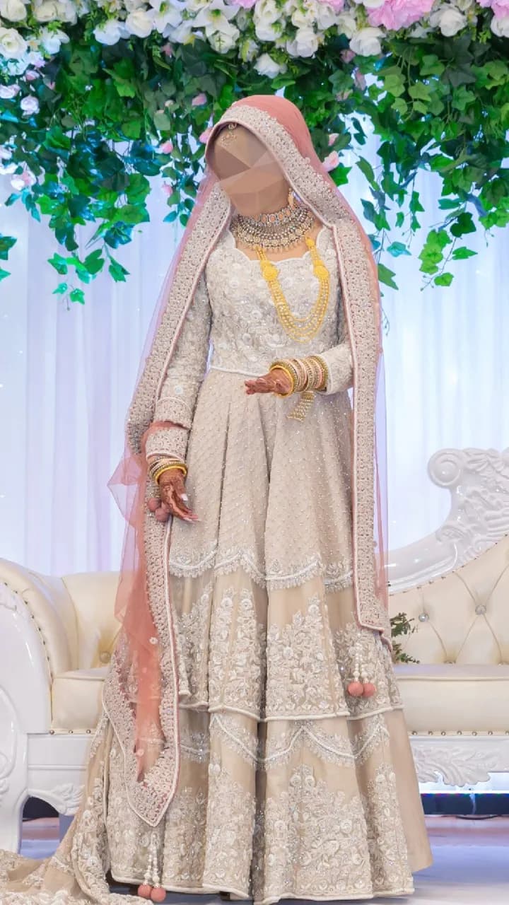 Ivory bridal lengha dress — image 1