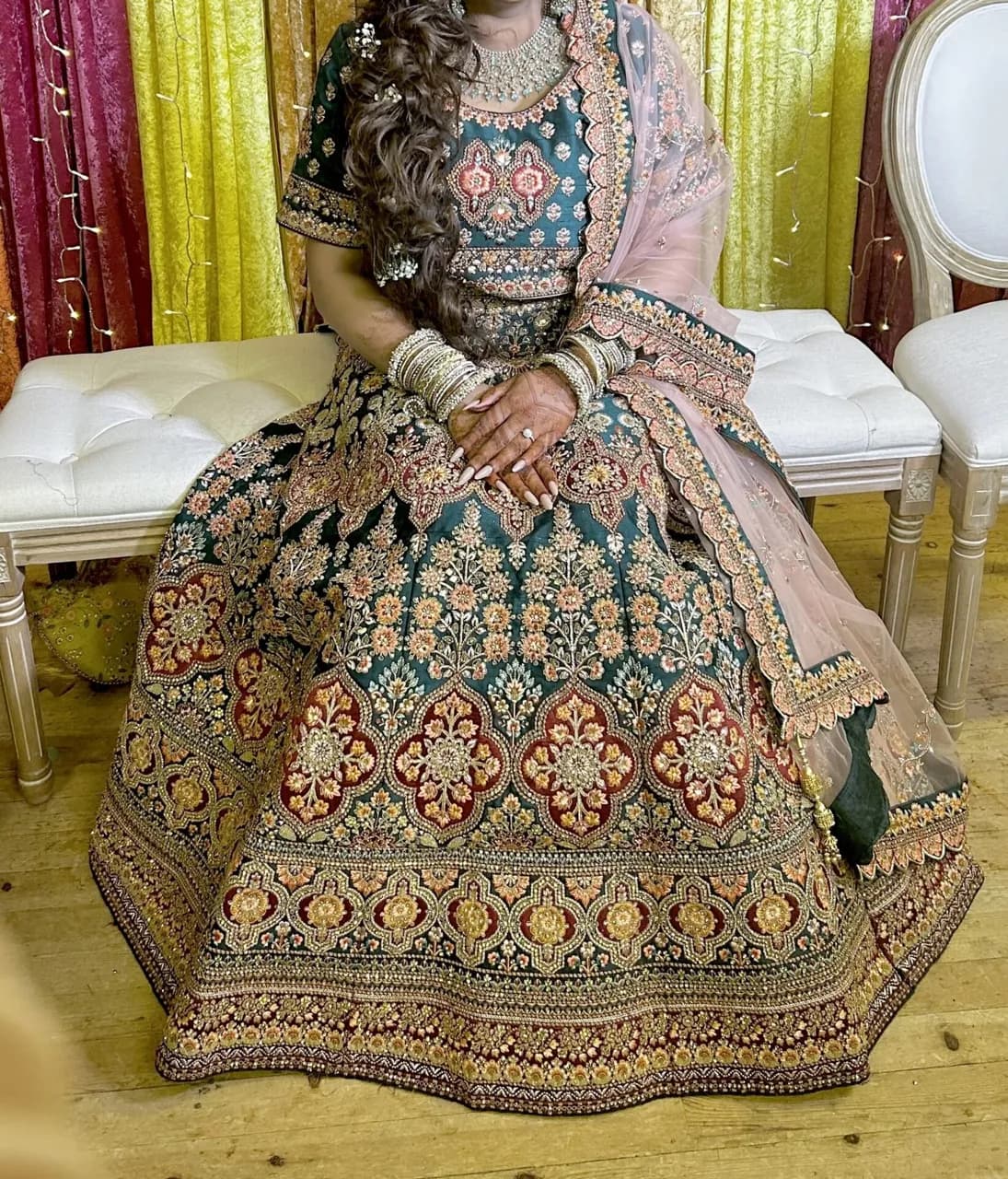 Bridal Mendhi Lengha — image 1