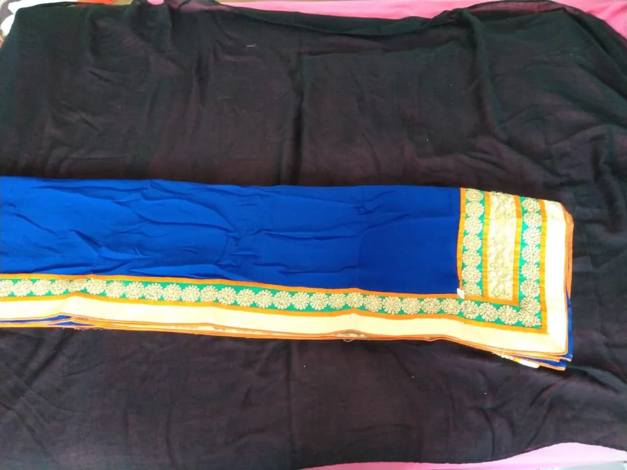 Chaniya Choli - Coral and Royal Blue — image 1