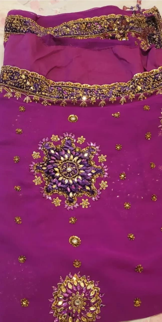 Heavy occasional wear saree — image 1