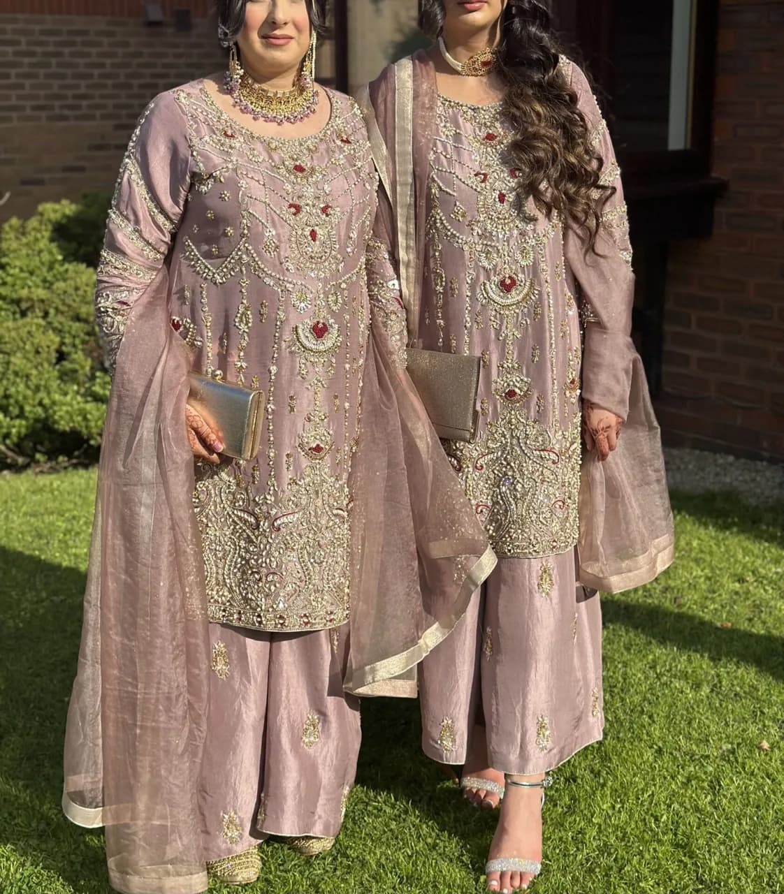 Lilac three piece Sharara set — image 1
