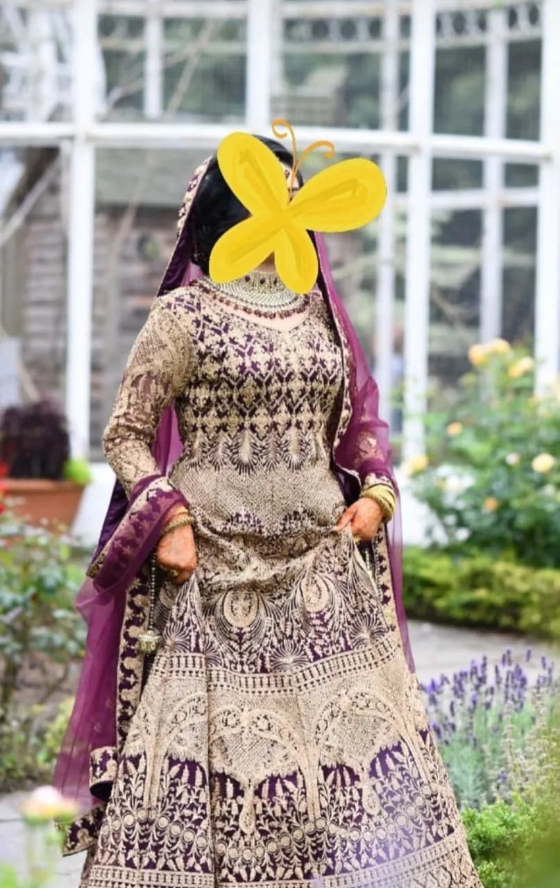 Burgundy/Maroon wedding dress — image 1