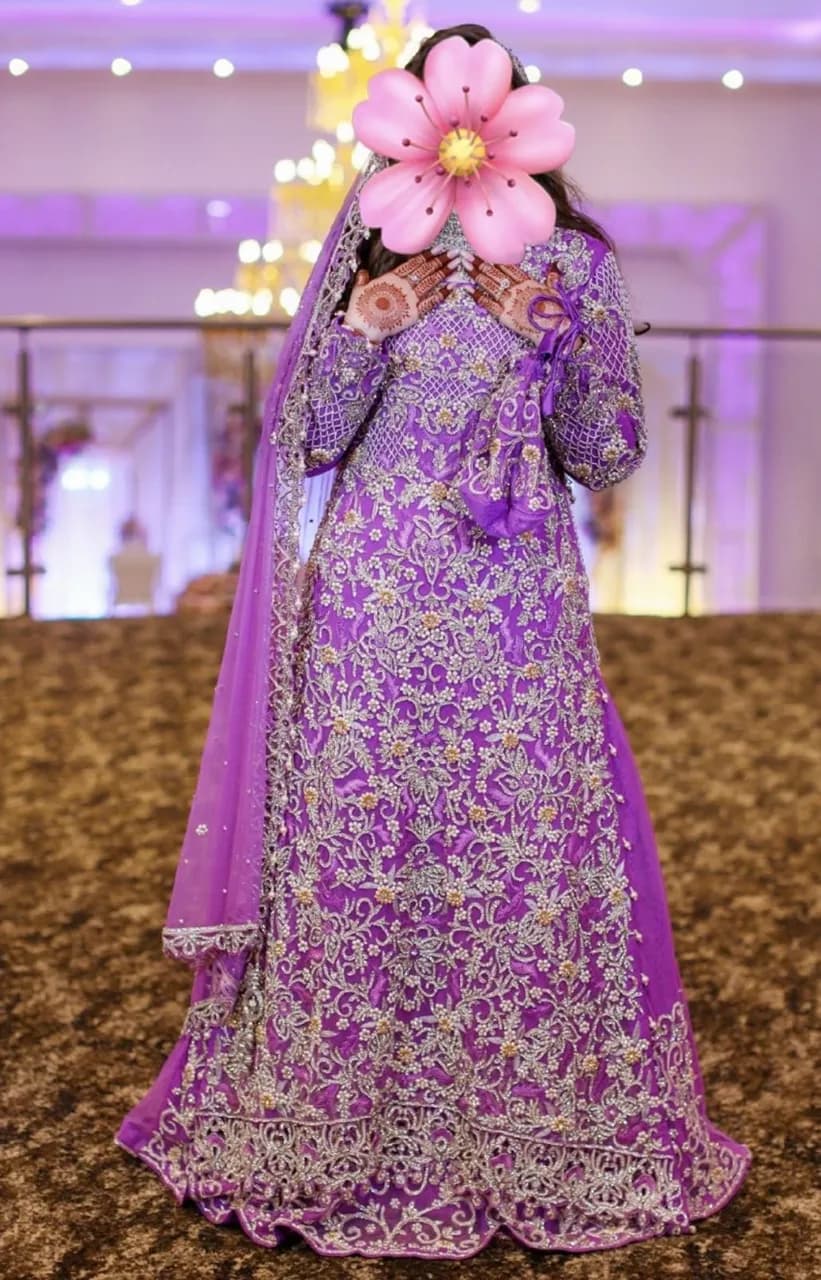 Purple wedding dress — image 1