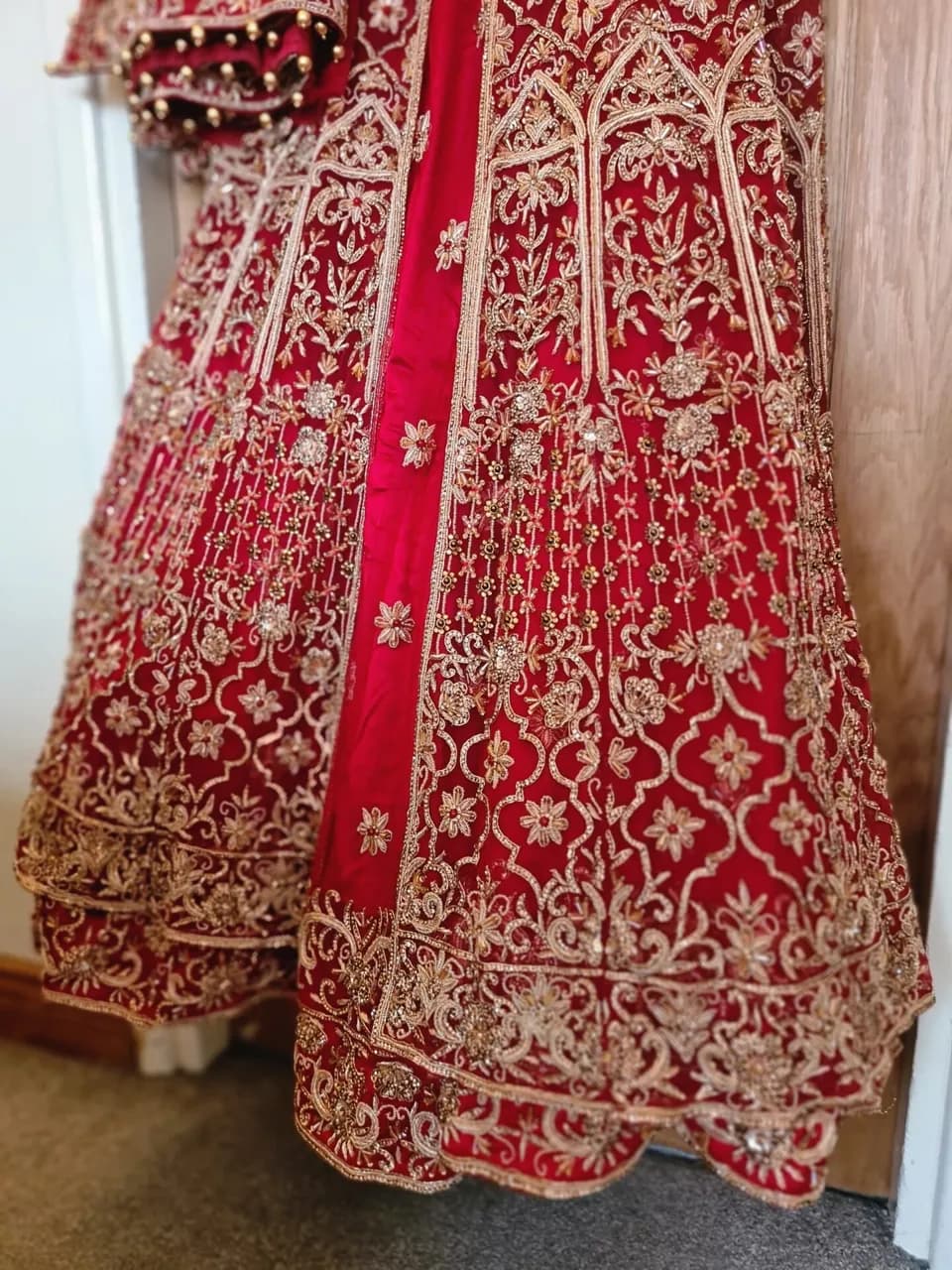 Stunning Maroon & Gold 3 Piece Dress!! Only used once!!
