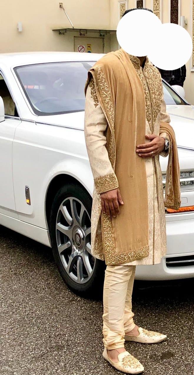 Gold sherwani — image 1