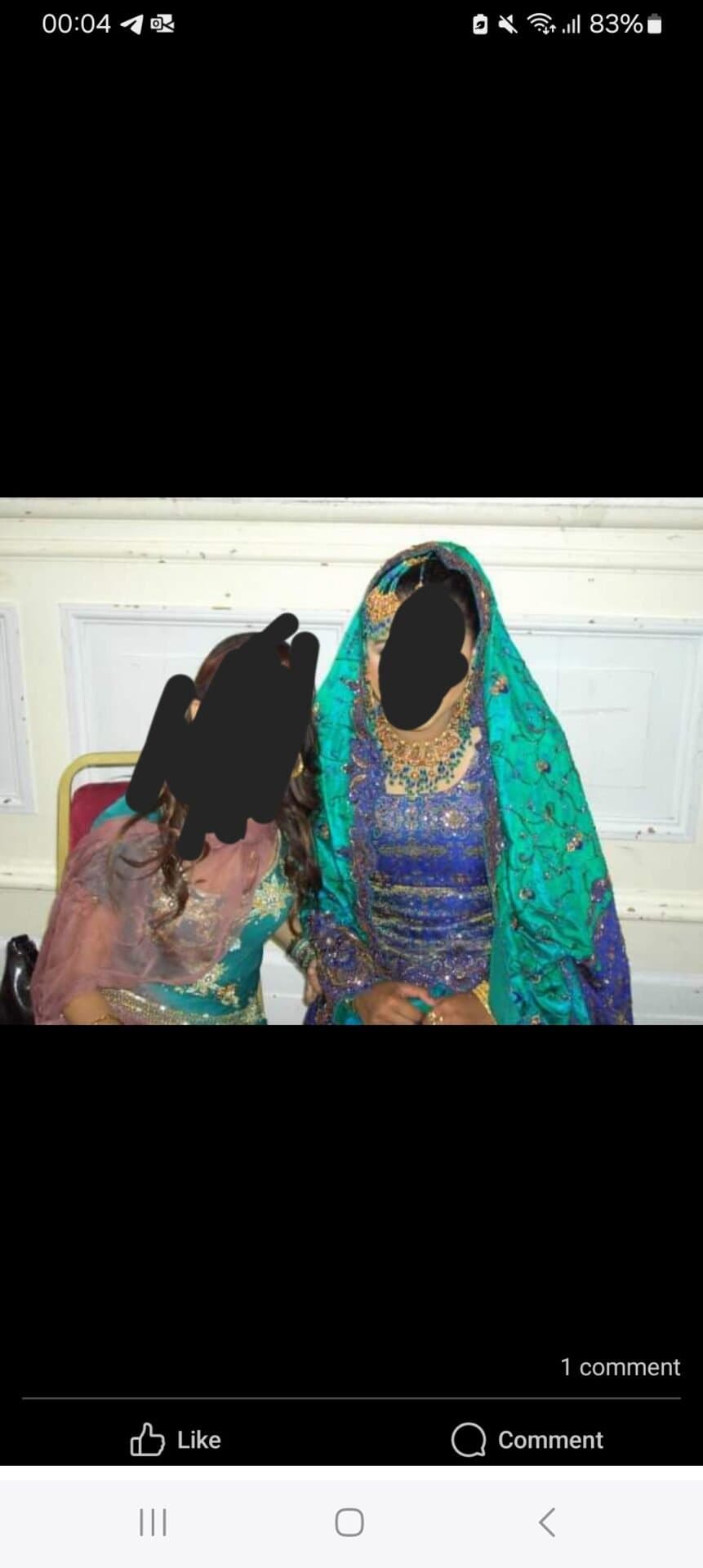 Mohsin sons beautiful peacock dress — image 1