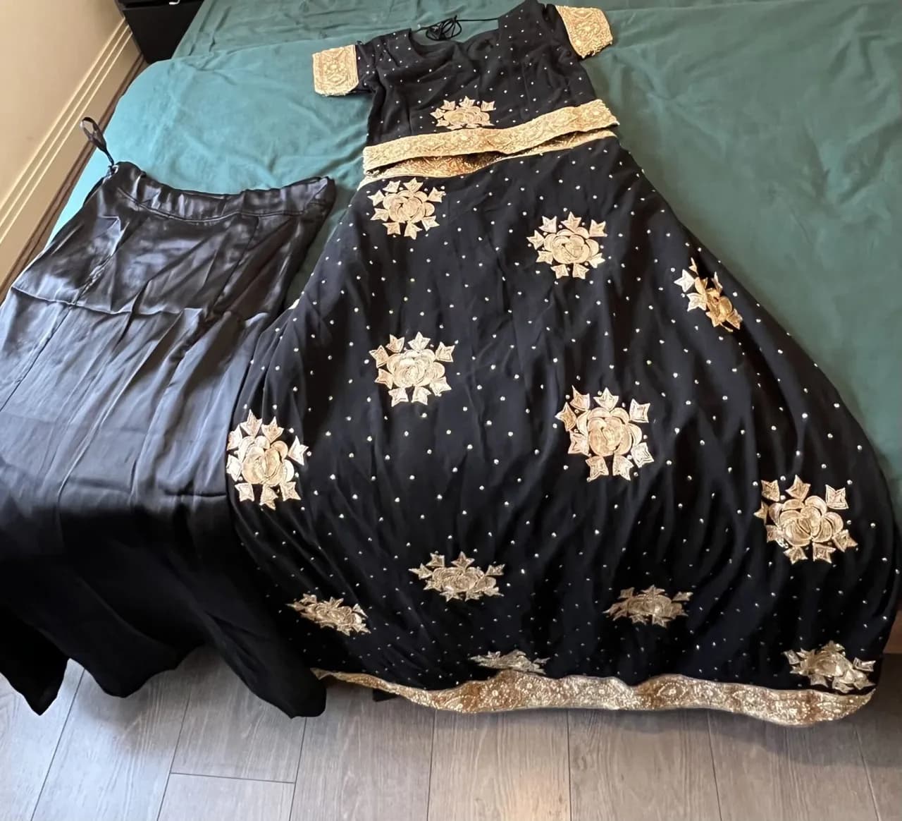 Black Party Saree — image 1