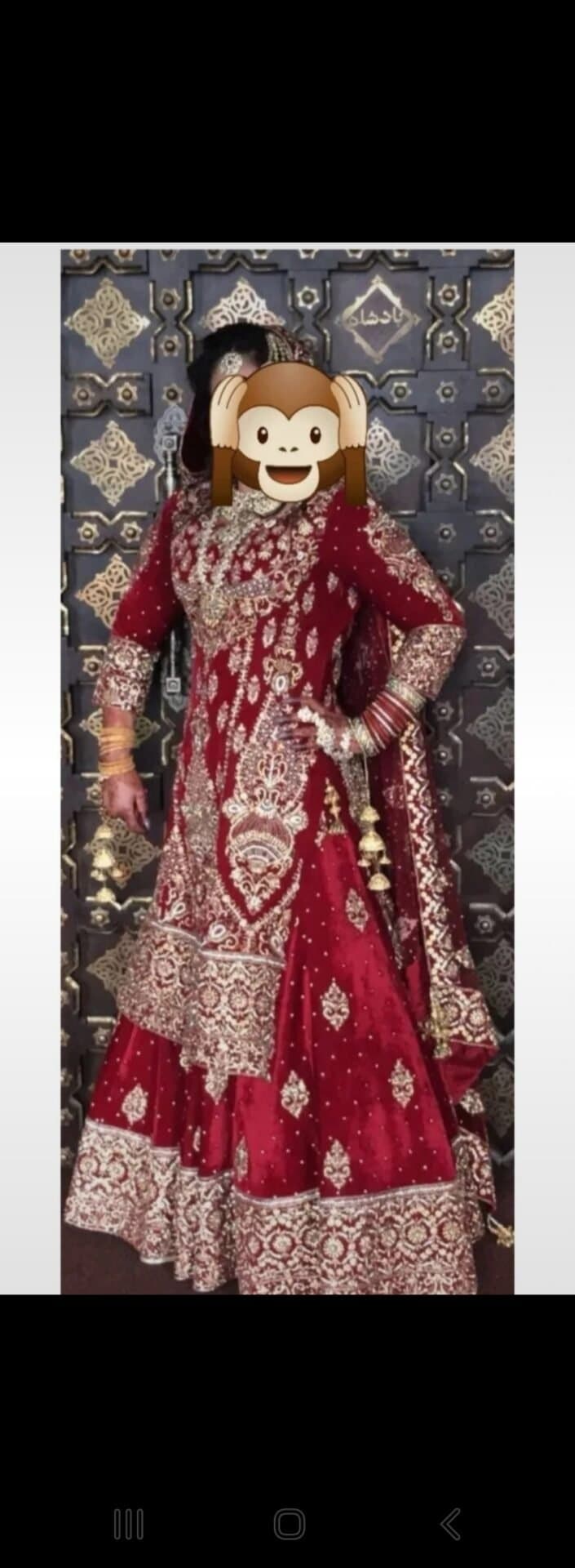 Asian velvour wedding lengha — image 1
