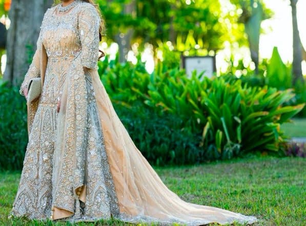 BRIDAL dress- Peach cream — image 1