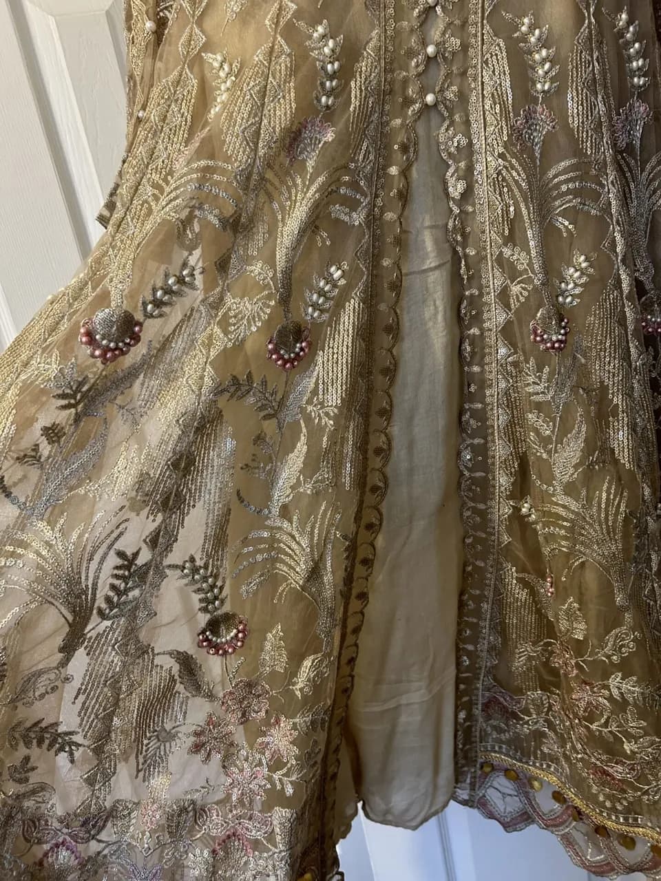 long gold dress — image 1