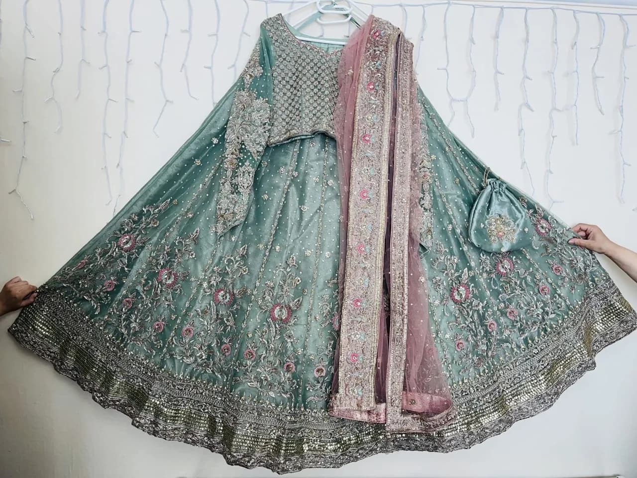 3 Piece Lehnga Suit + Potli — image 1