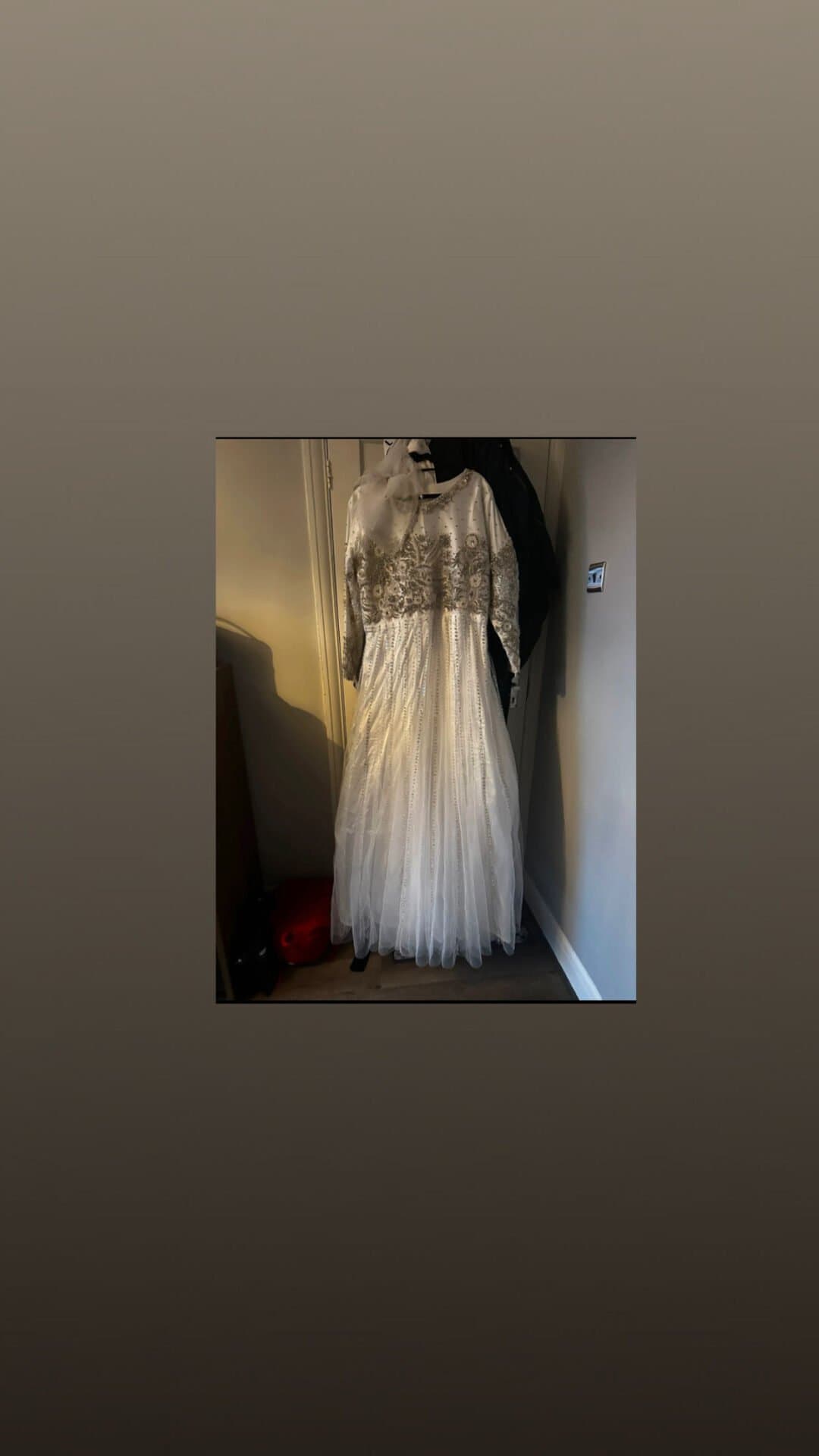 white bridesmaids dress — image 1