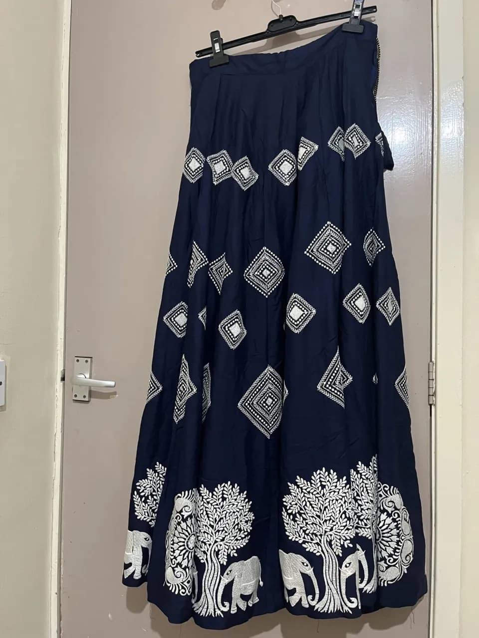 Navy embroidered Chaniya Choli — image 1