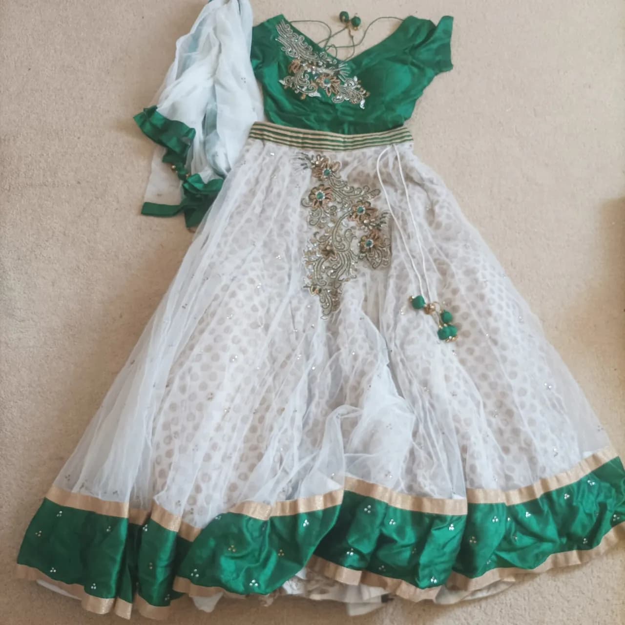 Green Party/wedding lehenga — image 1