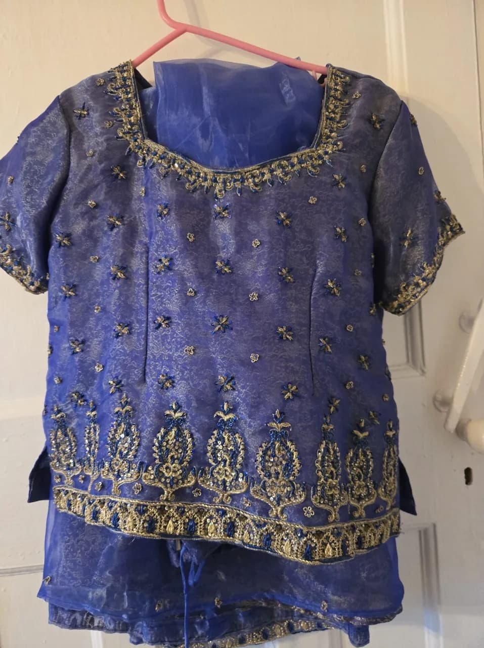 Sky blue lengha — image 1