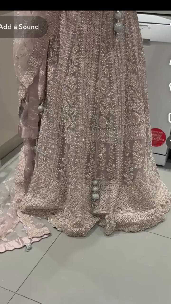 brand new pastel pink lengha — image 1