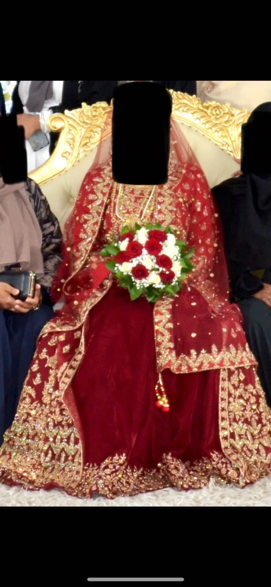 Red Wedding Lengha Dress — image 1