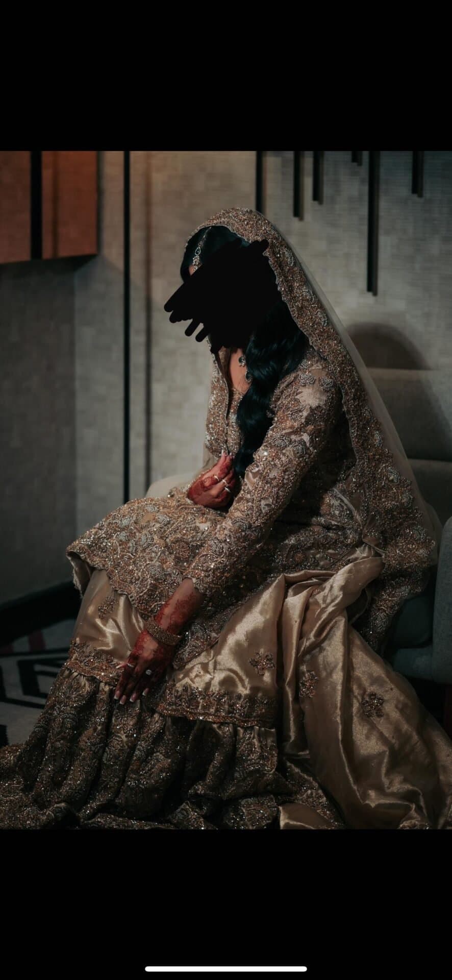 champagne gold wedding dress — image 1