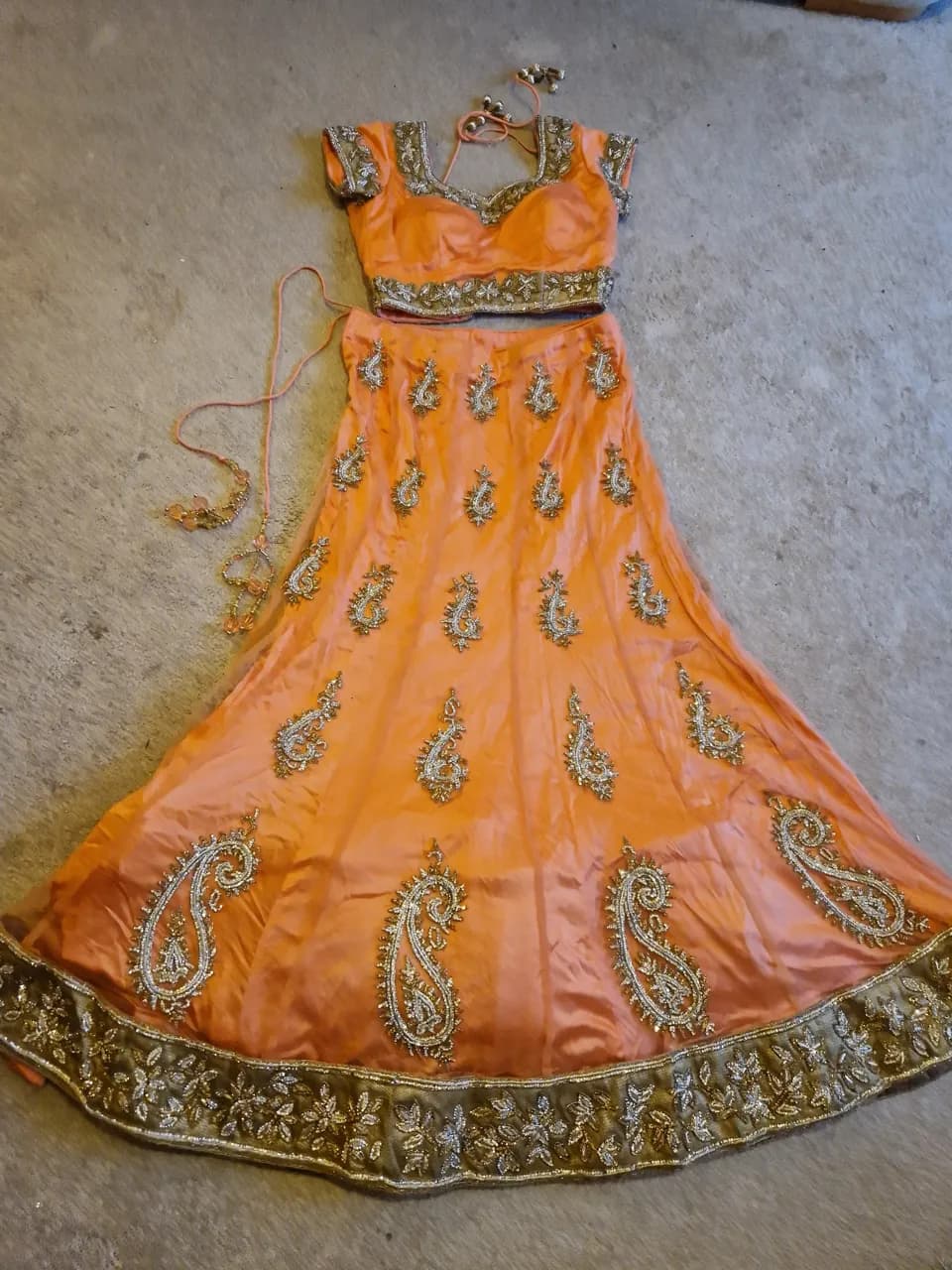 Peach Heavy Lehenga — image 1